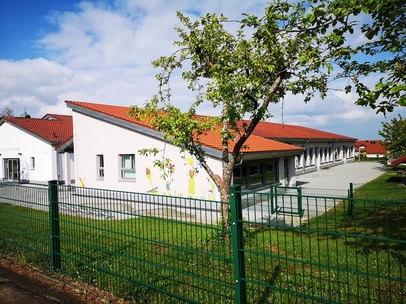 Außenansicht vom Kindergarten Zöbingen