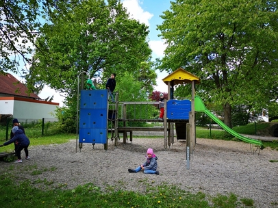 Außenspielbereich vom Kindergarten Zöbingen